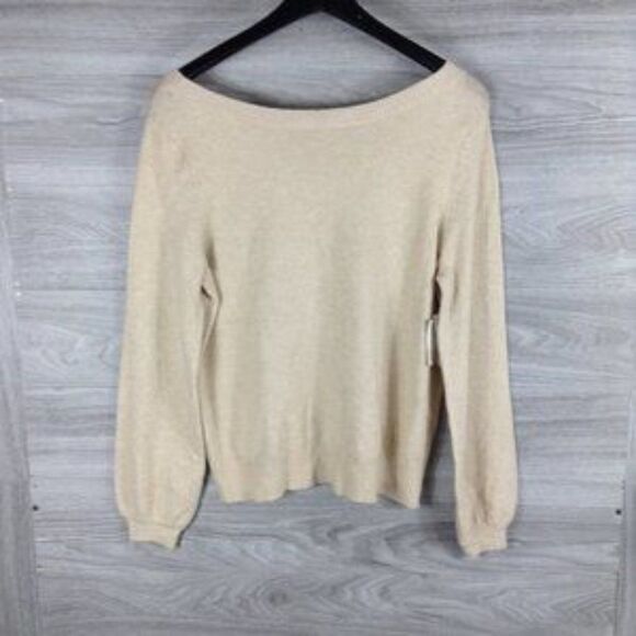 14th & Union Ivory Birch Wear Two Way Cozy Sweater - Picture 4 of 6